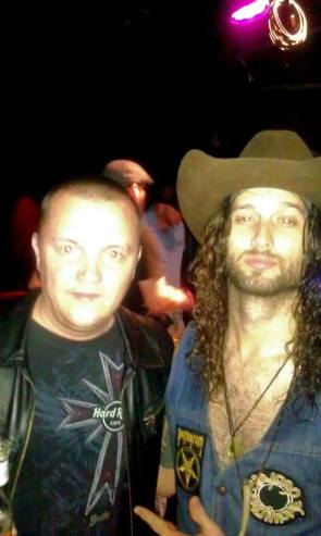 With AJ Black, lead stinger at Scorpion Child , after their explosive show in Toronto, June 2014.